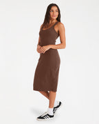 Women Base Rib Midi Dress