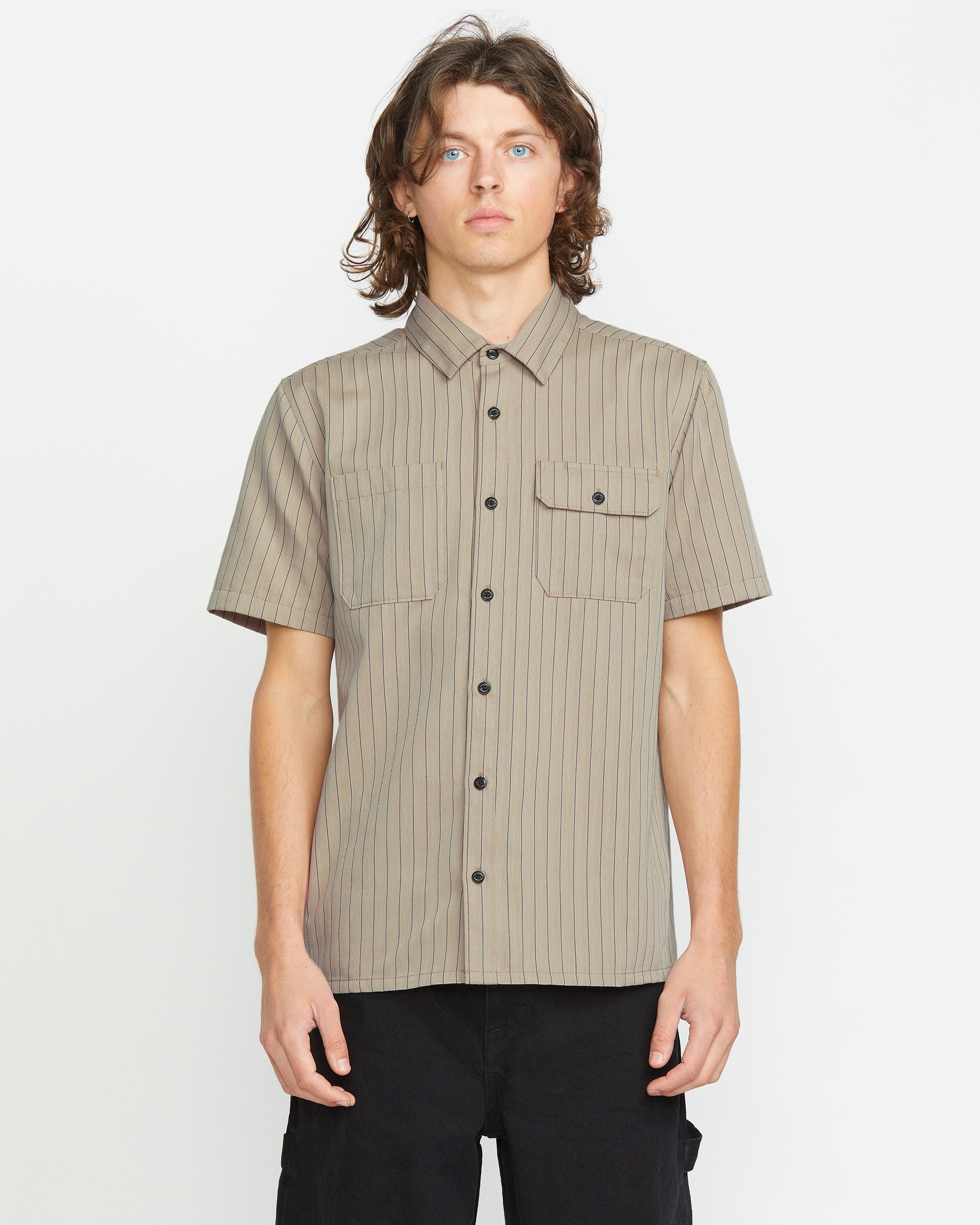 Buy Mens Trade Stone Short Sleeve Shirt by Volcom | Surf