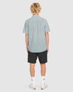 Mens Scaller Stone Woven Short Sleeve Shirt