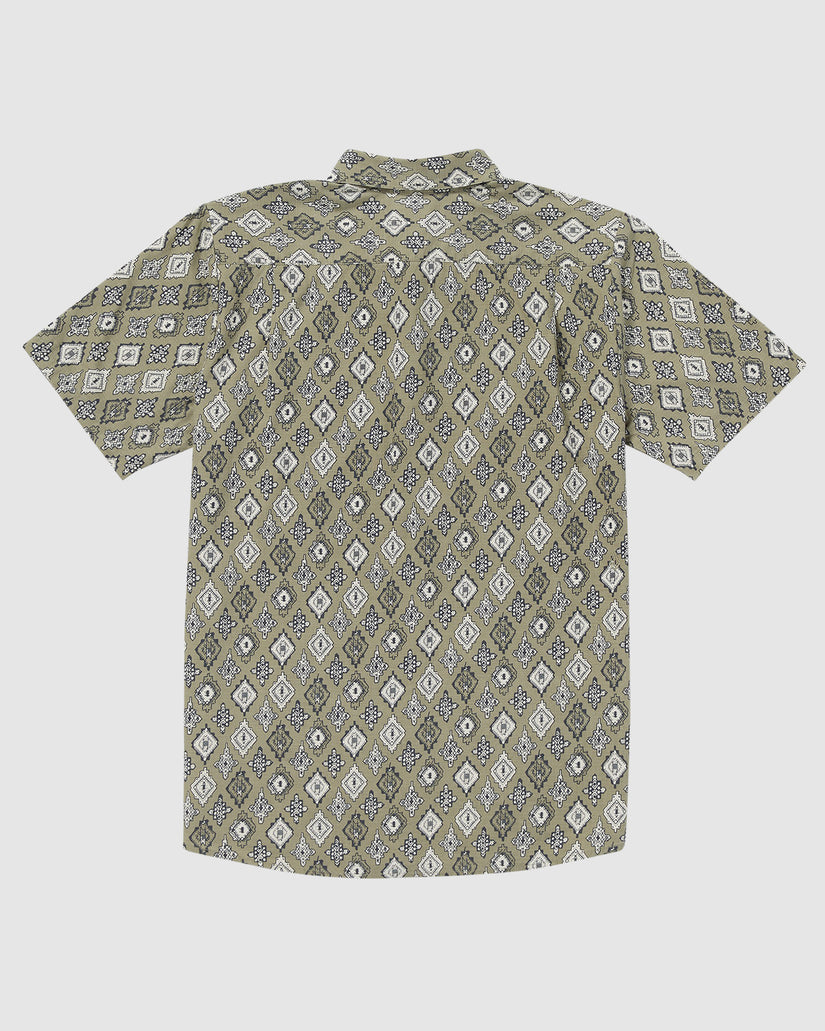 MENS SCALER STONE WOVEN SHORT SLEEVE TOP