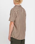 MENS ARVOSTRIPE WOVEN SHORT SLEEVE TOP