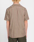 MENS ARVOSTRIPE WOVEN SHORT SLEEVE TOP