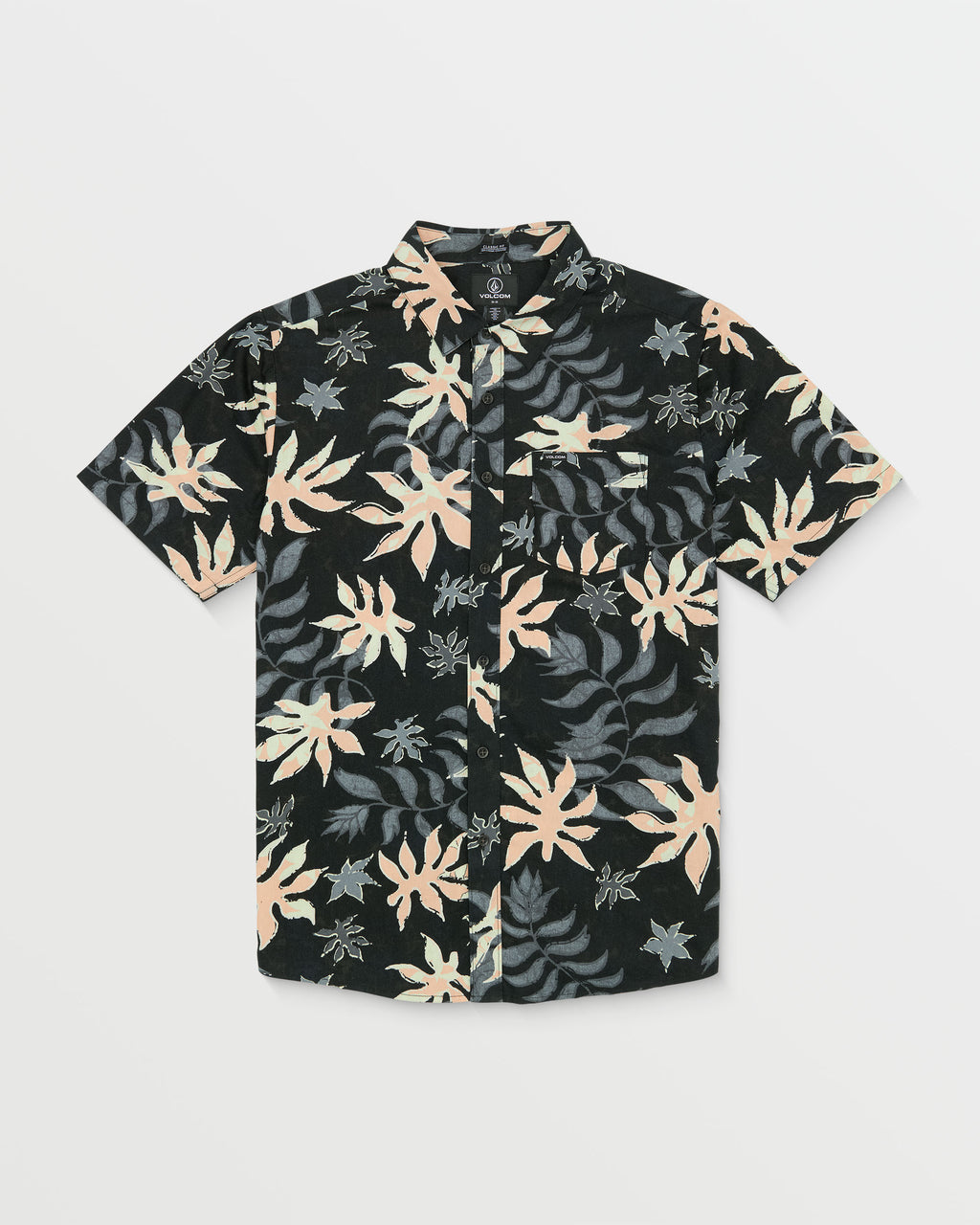 Mens Floral Motion Short Sleeve Shirt
