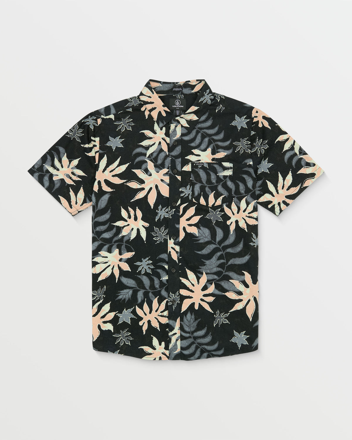 Mens Floral Motion Short Sleeve Shirt