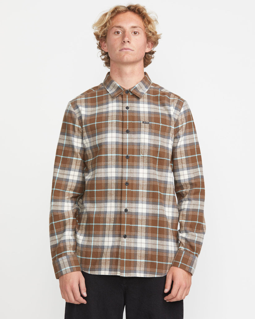 Mens Caden Plaid Long Sleeve Shirt