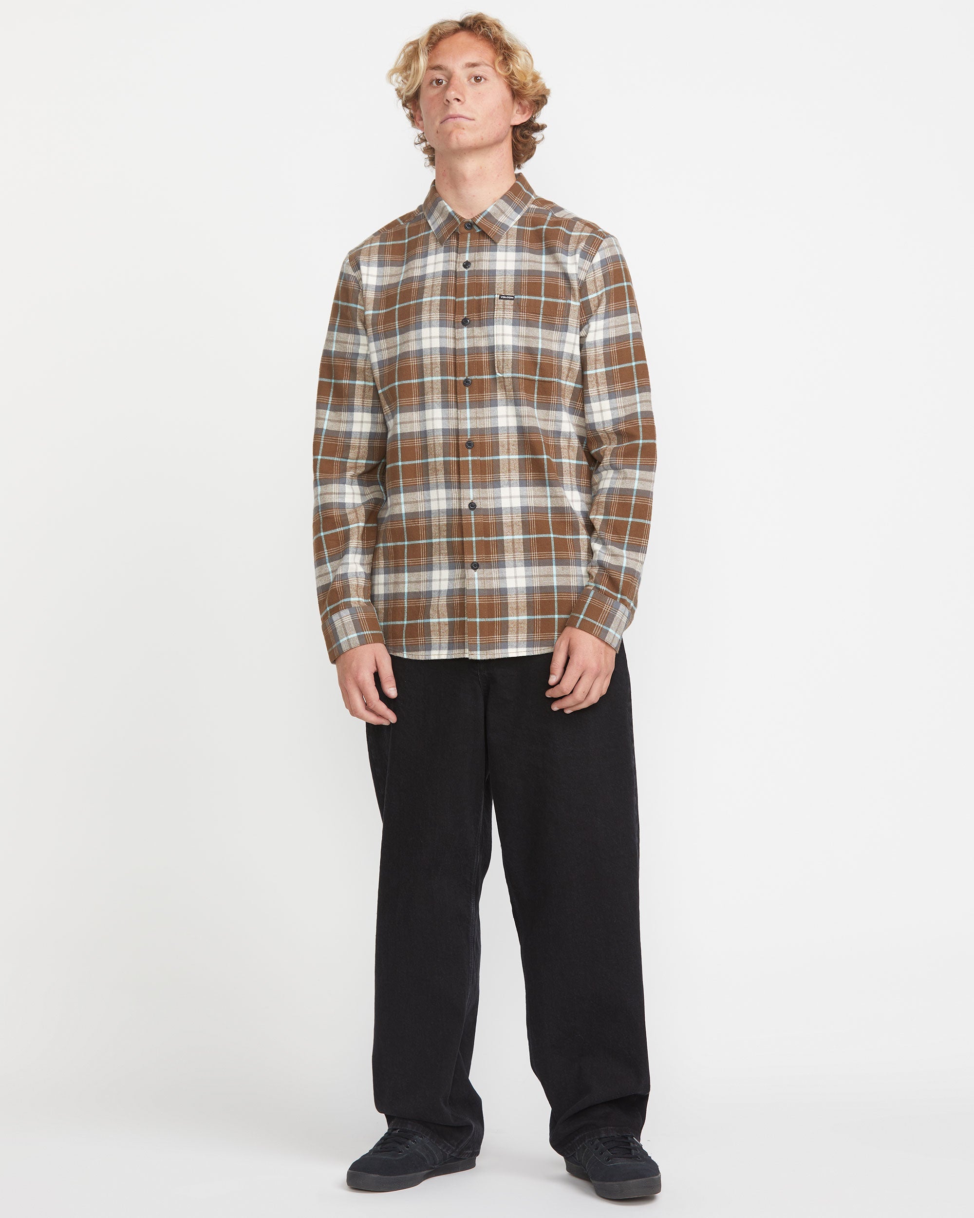 Mens Caden Plaid Long Sleeve Shirt Mens Caden Plaid Long Sleeve Shirt