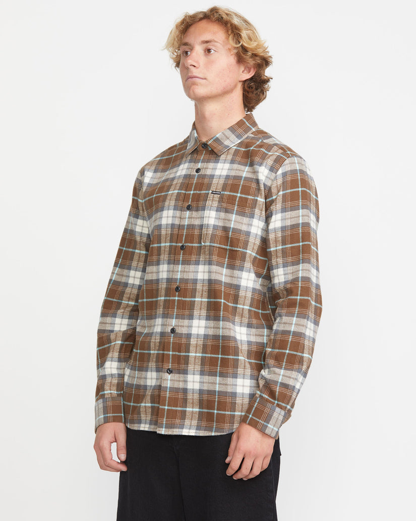 Mens Caden Plaid Long Sleeve Shirt