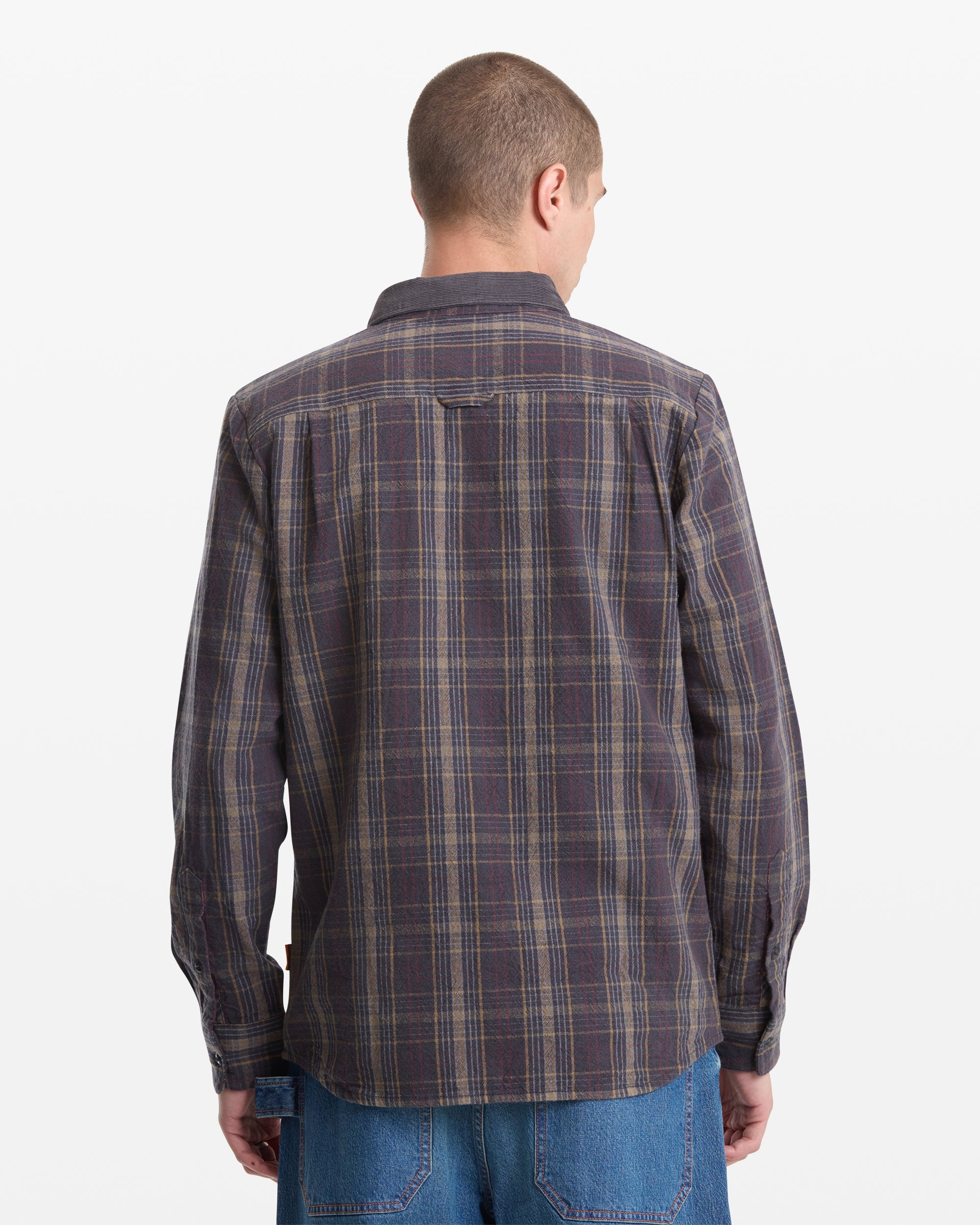 Mens Stonevise Plaid Long Sleeve Shirt