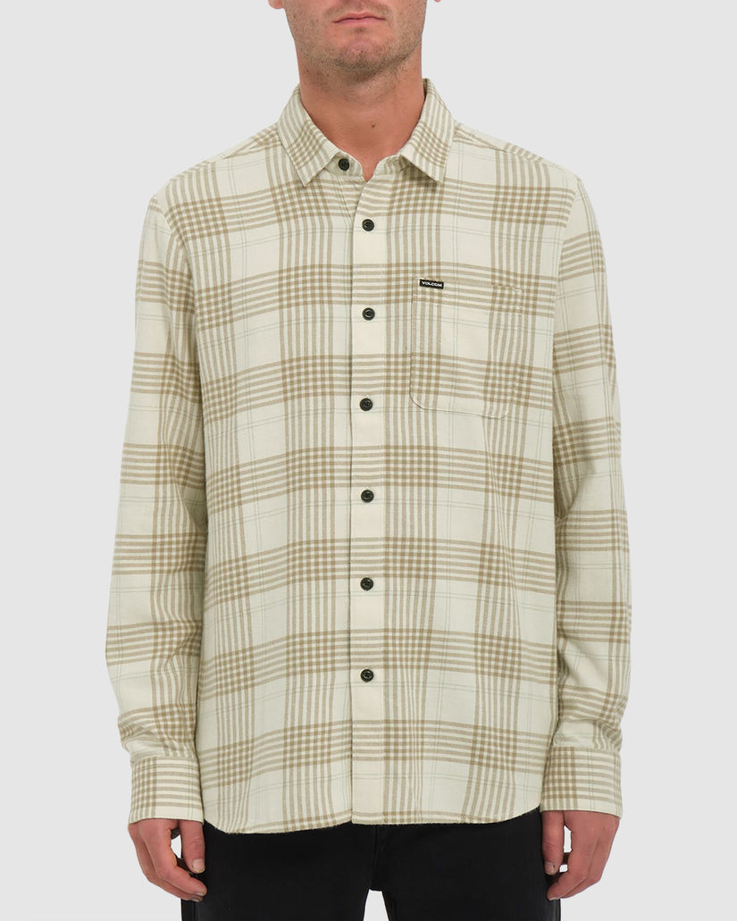 MENS CADEN PLAID LONG SLEEVE TOP