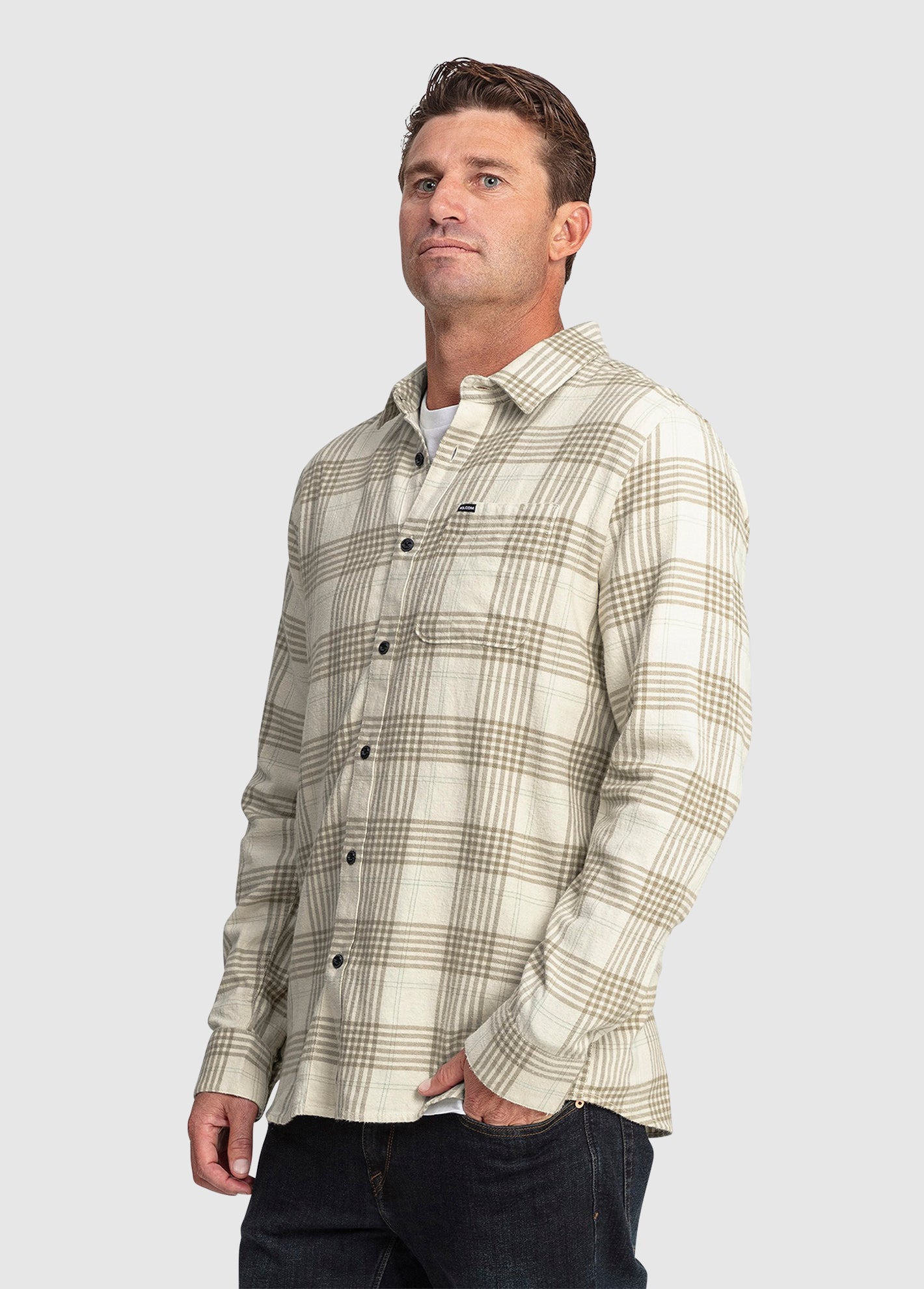 Mens Caden Plaid Long Sleeve Shirt