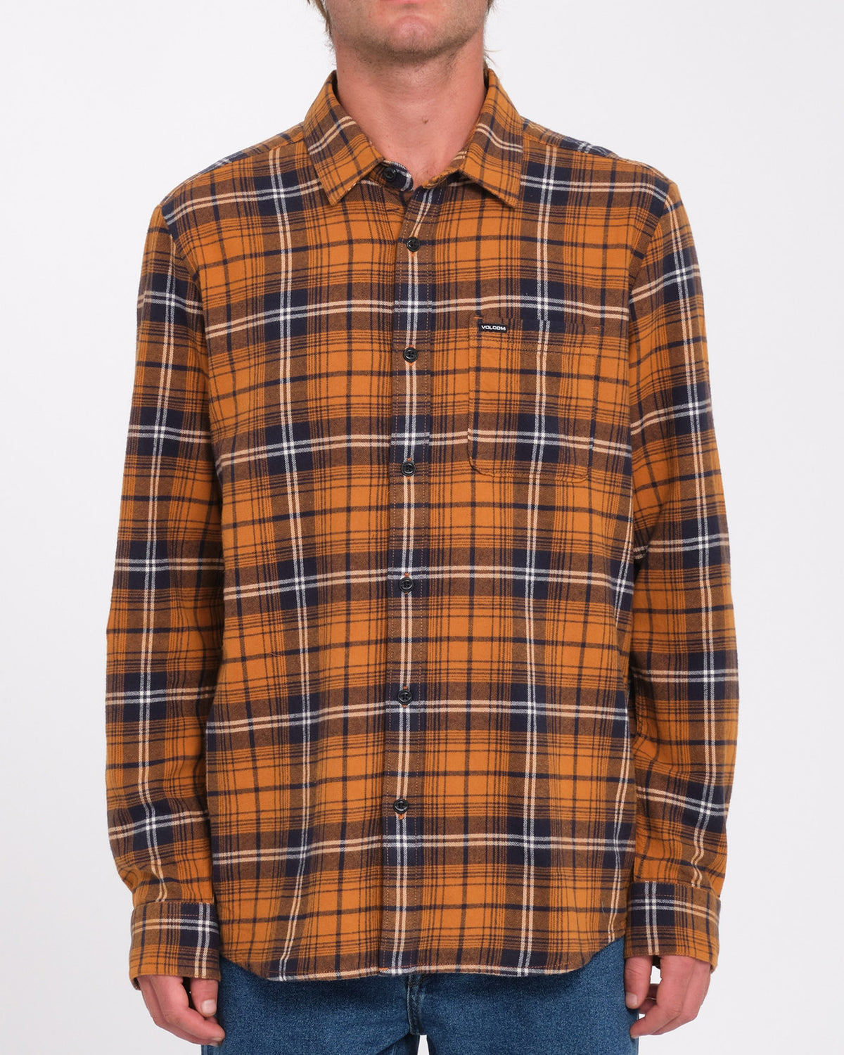 Mens Caden Plaid Long Sleeve Shirt