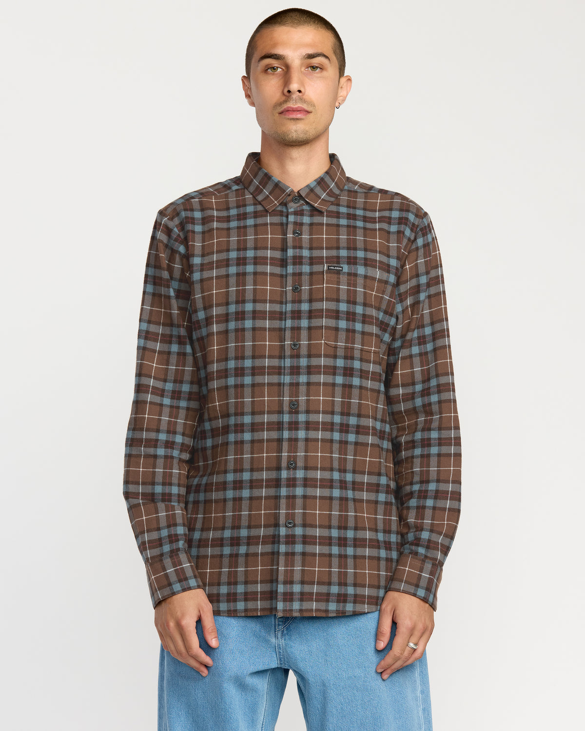 Mens Caden Plaid Long Sleeve Shirt