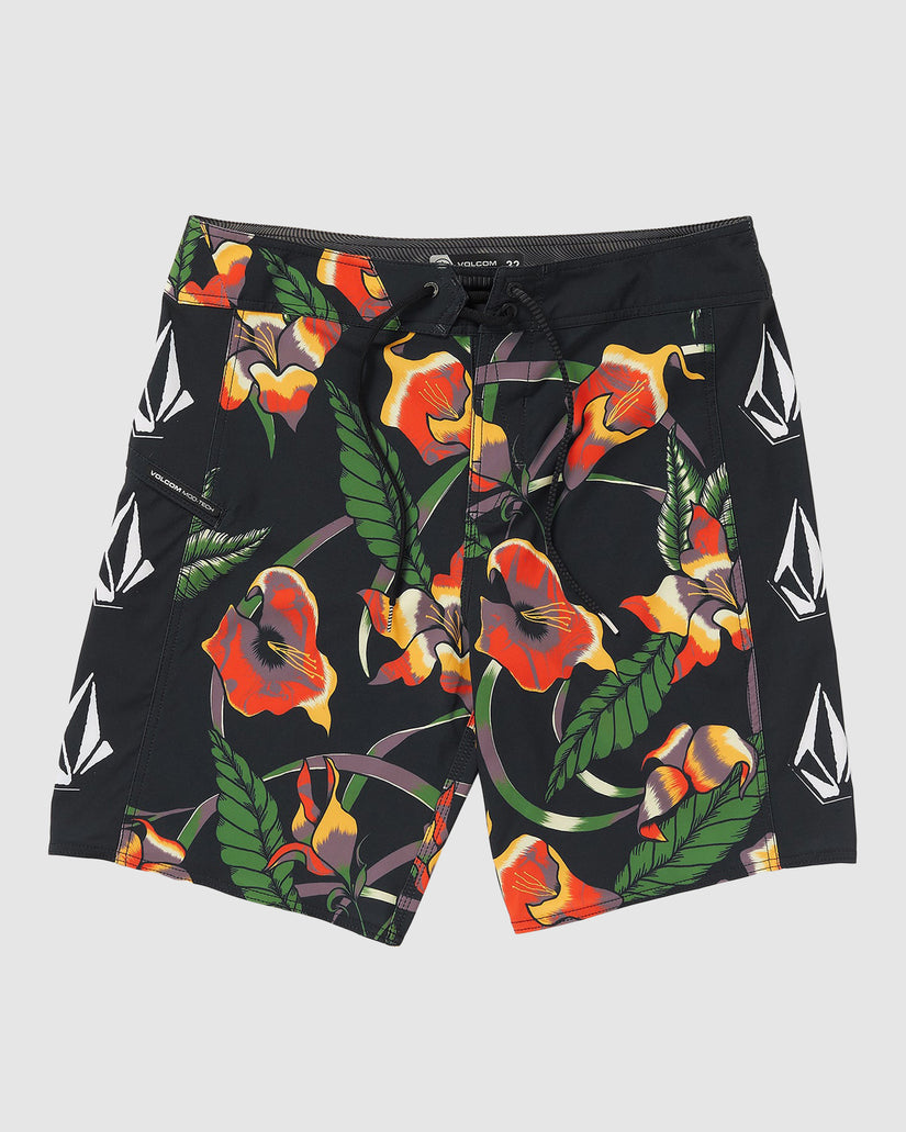 Mens Iconic Floral Mod 19" Boardshorts
