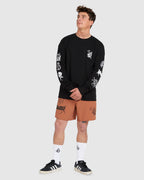 MENS ABOUT TIME LIBERATORS 17 BOARDSHORTS