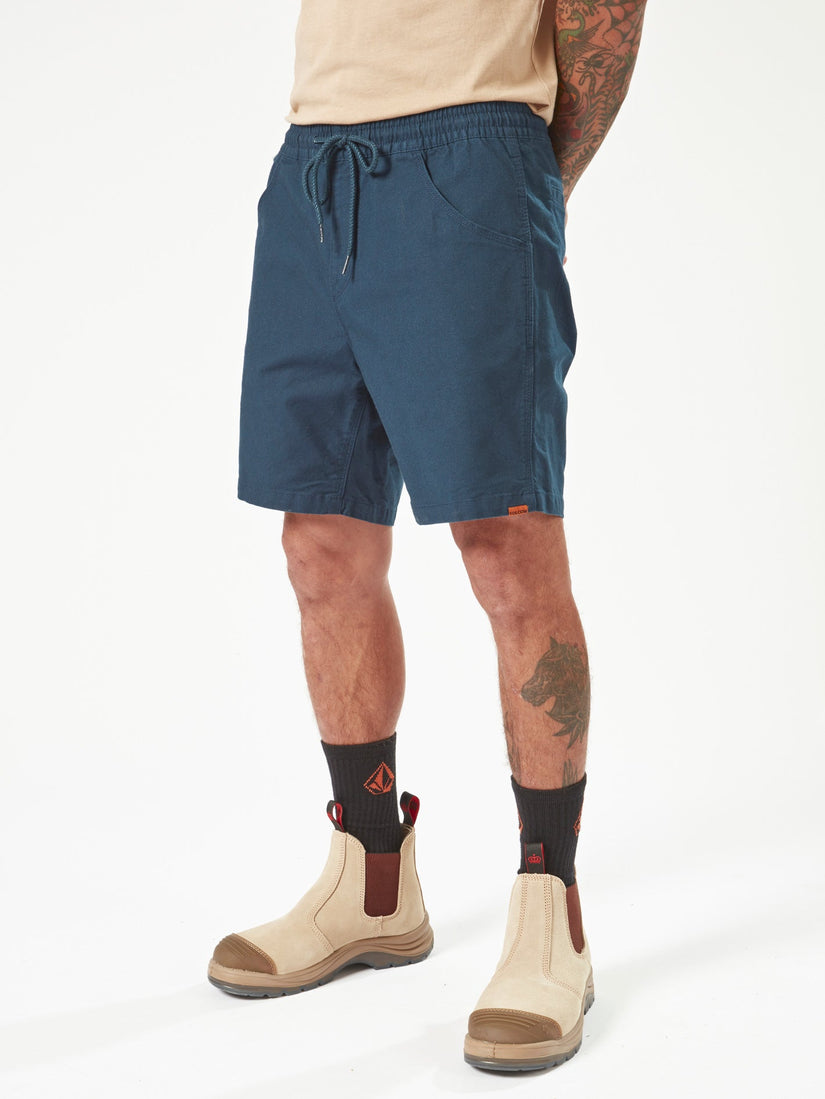 Mens Workwear Caliper Elastic Waist Walkshorts