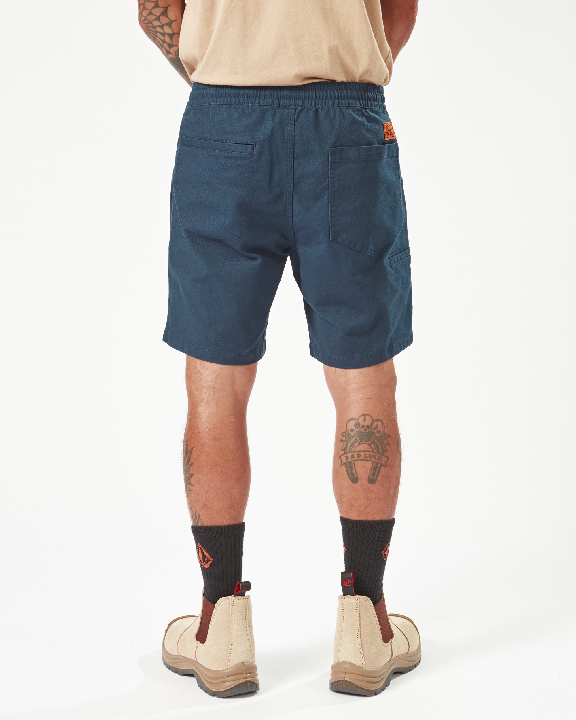 Mens Workwear Caliper Elastic Waist Walkshorts