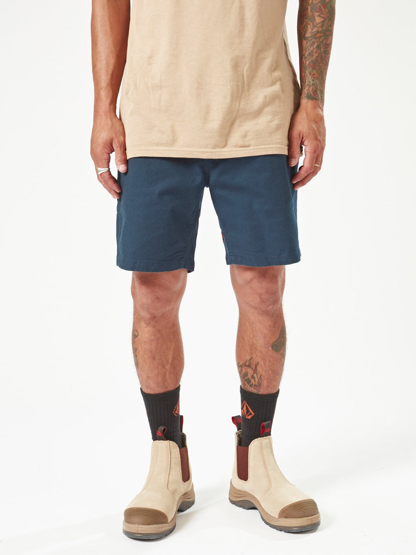 Mens Workwear Caliper Elastic Waist Walkshorts