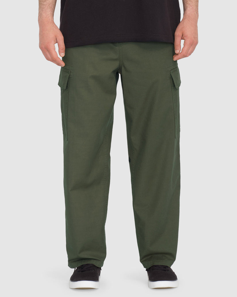 MENS BILLOW TAPERED ELASTIC WAIST CARGO PANT