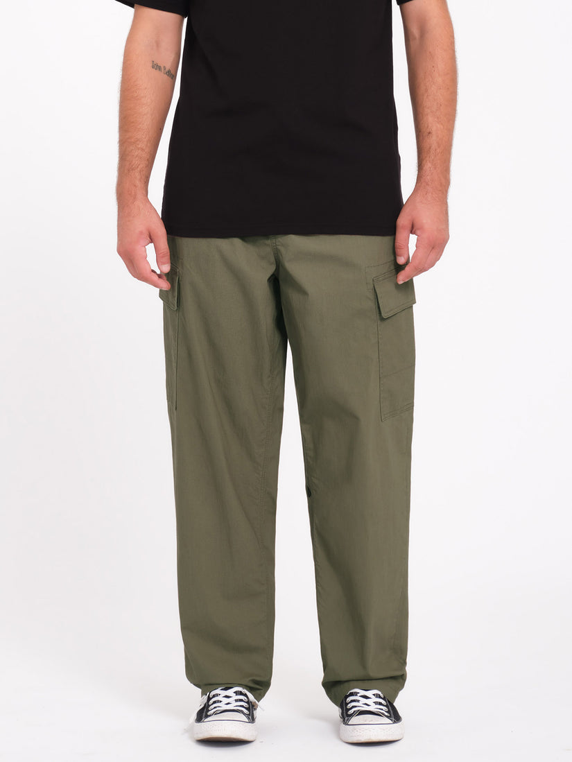 Mens Billow Tapered Elastic Waist Cargo Pants
