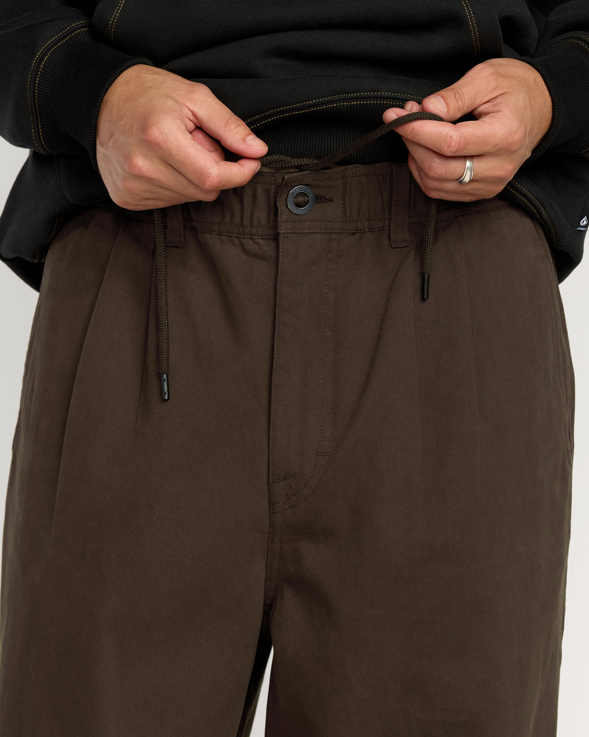 Mens Chillow Pleat Elastic Waist Pants