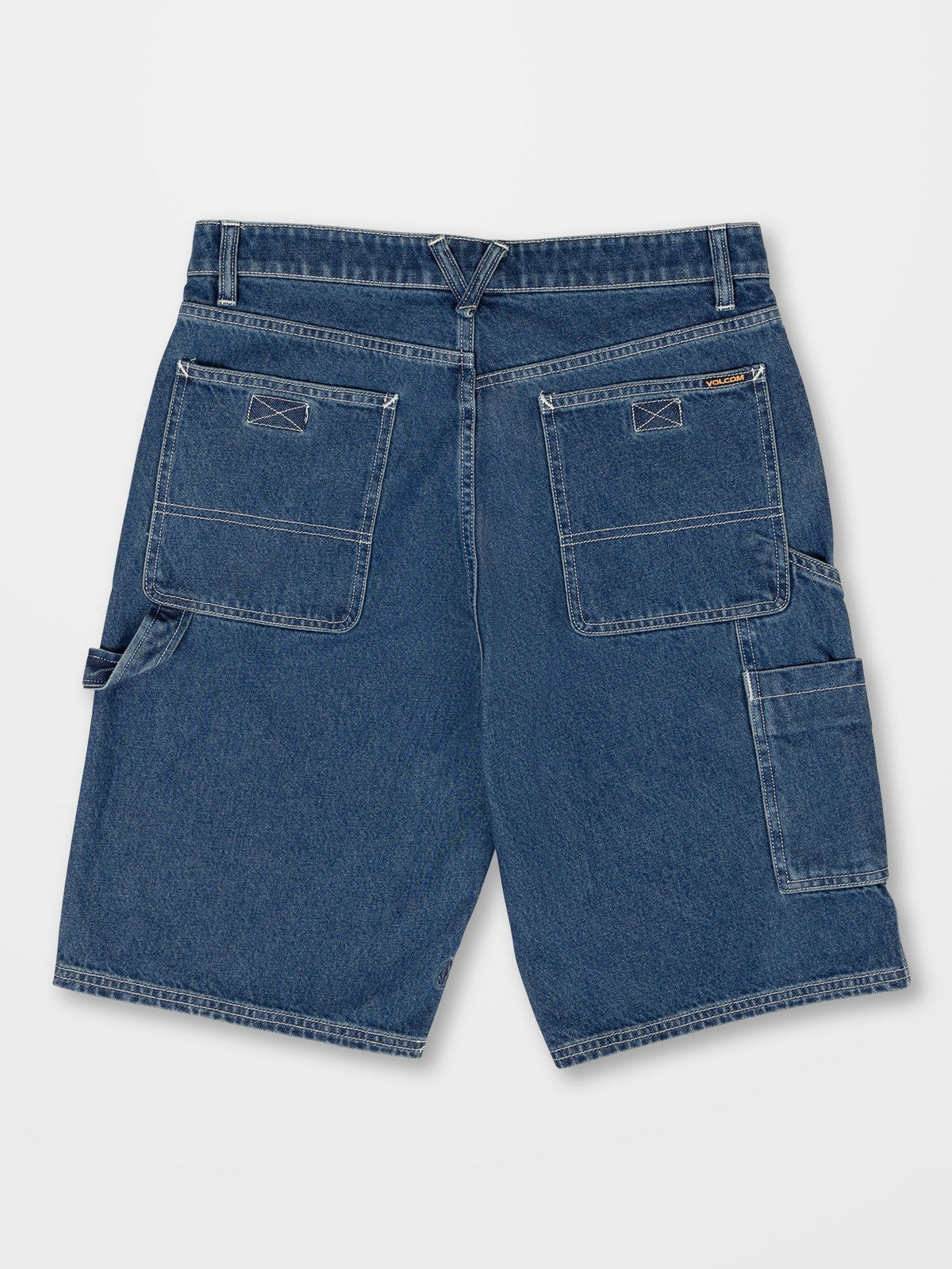 Mens Labored Denim Utility Denim Short