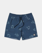 Mens Regal Trop Psych Cotton 17" Swim Shorts