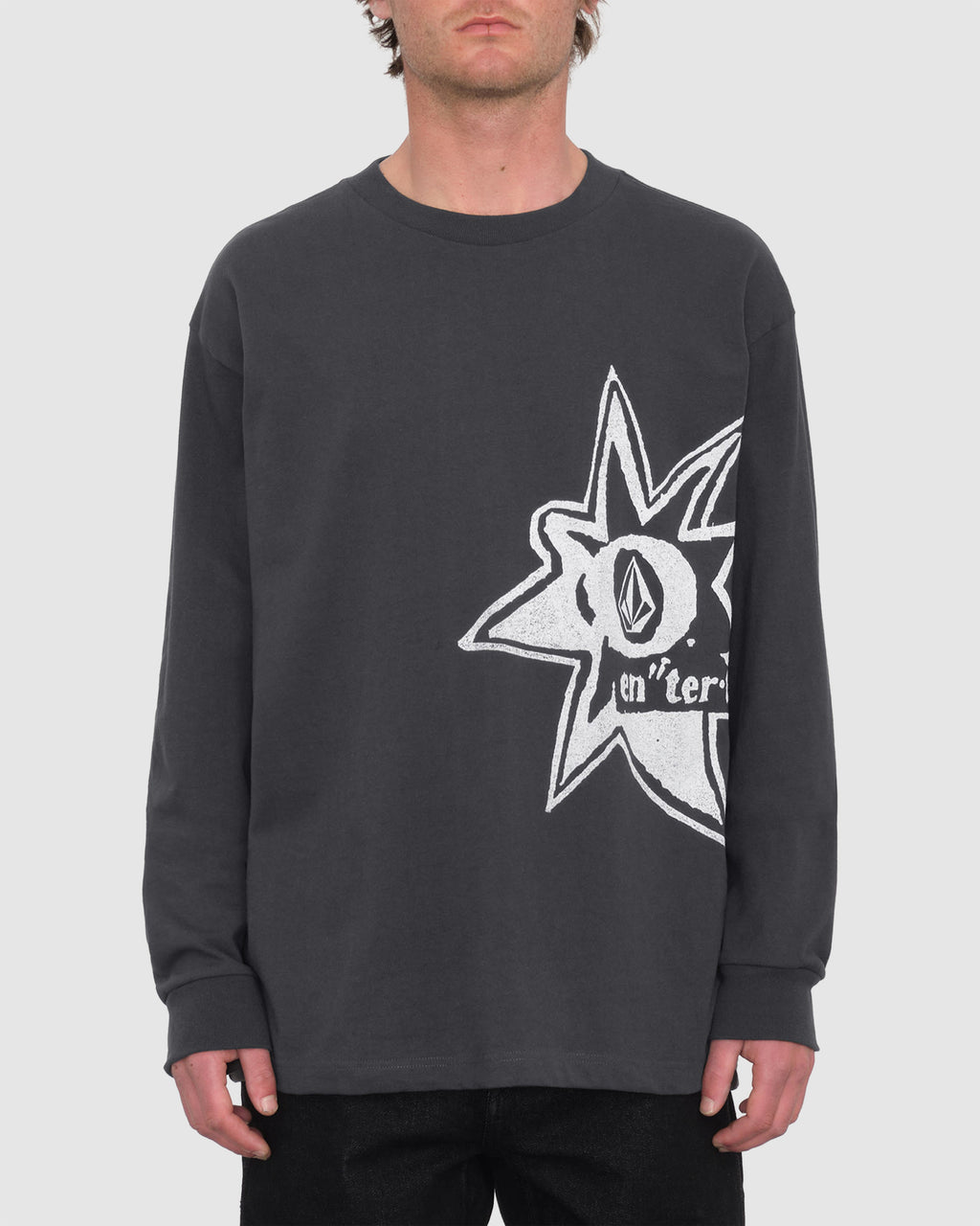 MENS V ENT STONE BURST LONG SLEEVE T-SHIRT