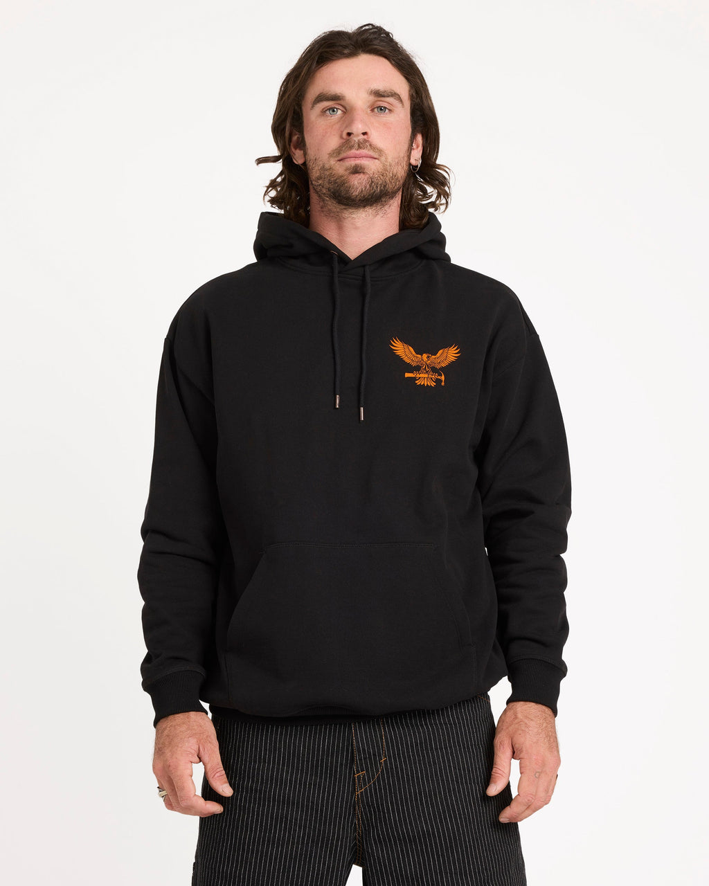 Mens Hammered Pullover Hoodie