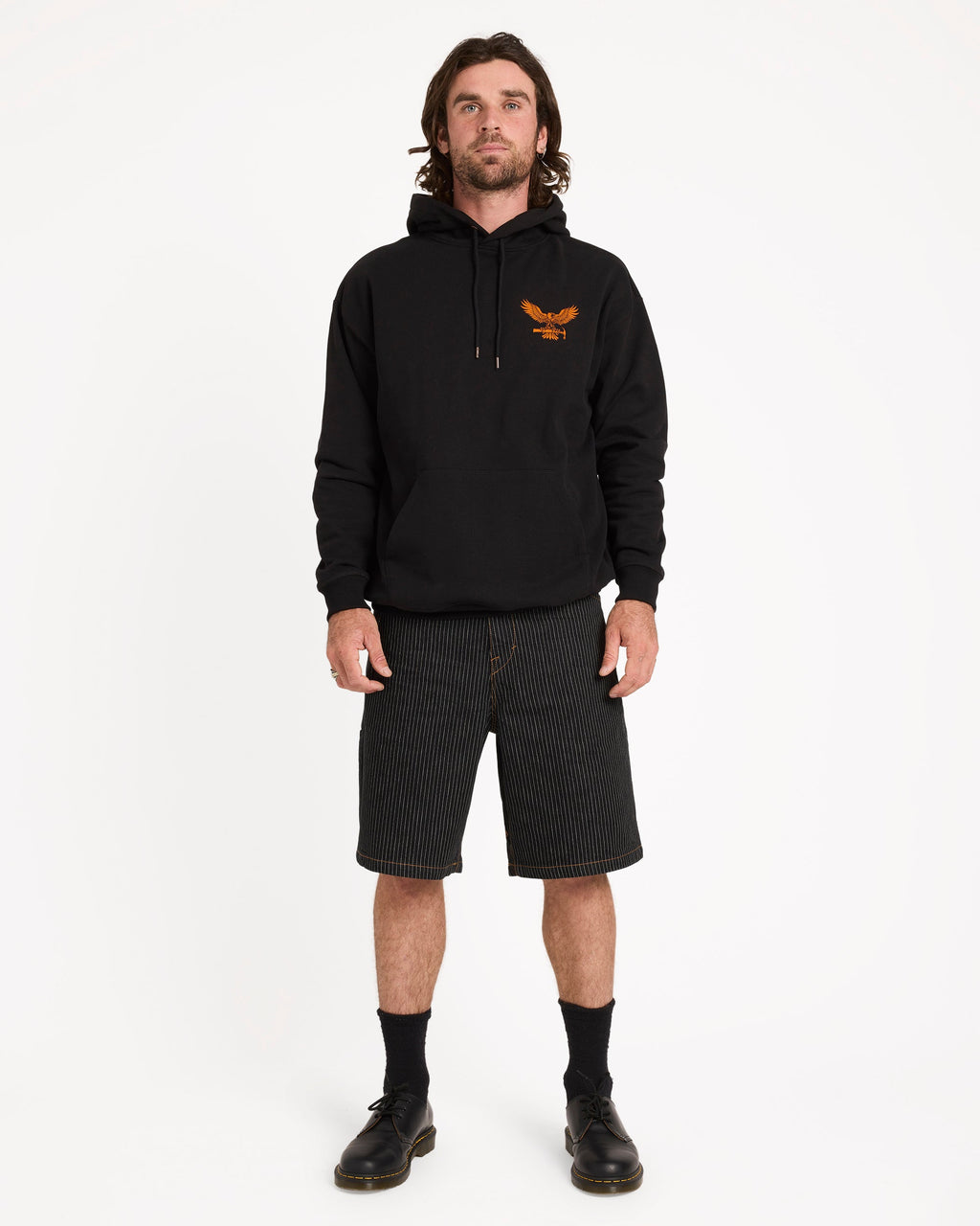 Mens Hammered Pullover Hoodie