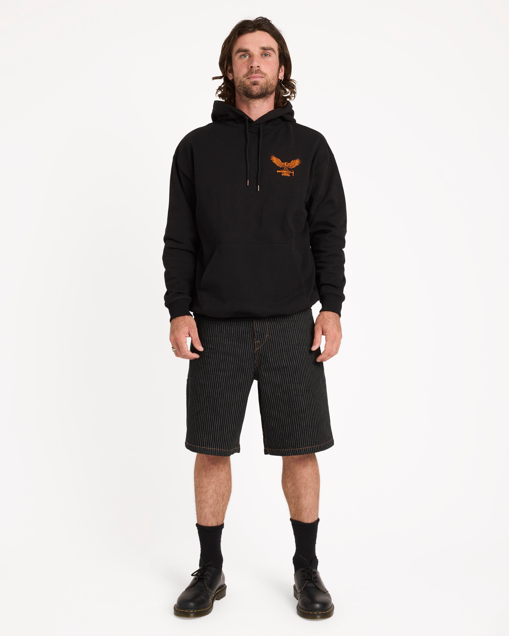 Mens Hammered Pullover Hoodie