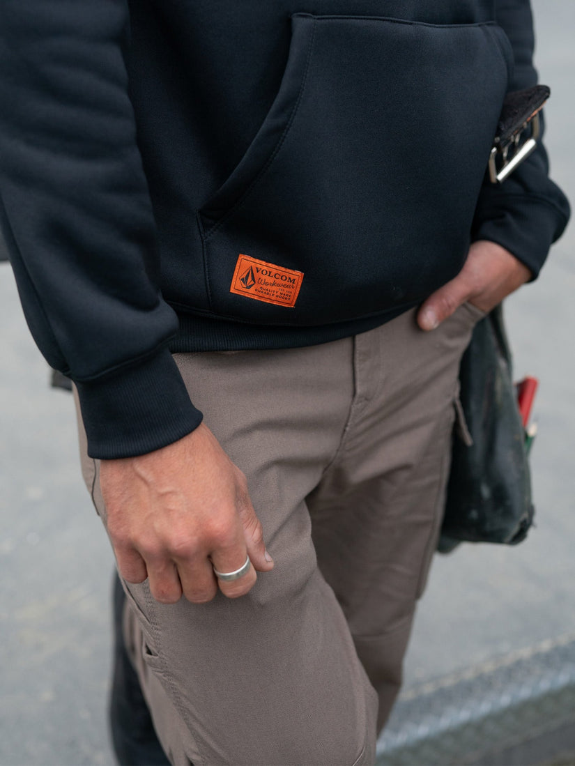 Mens Volcom Workwear Bonded Pullover Hoodie