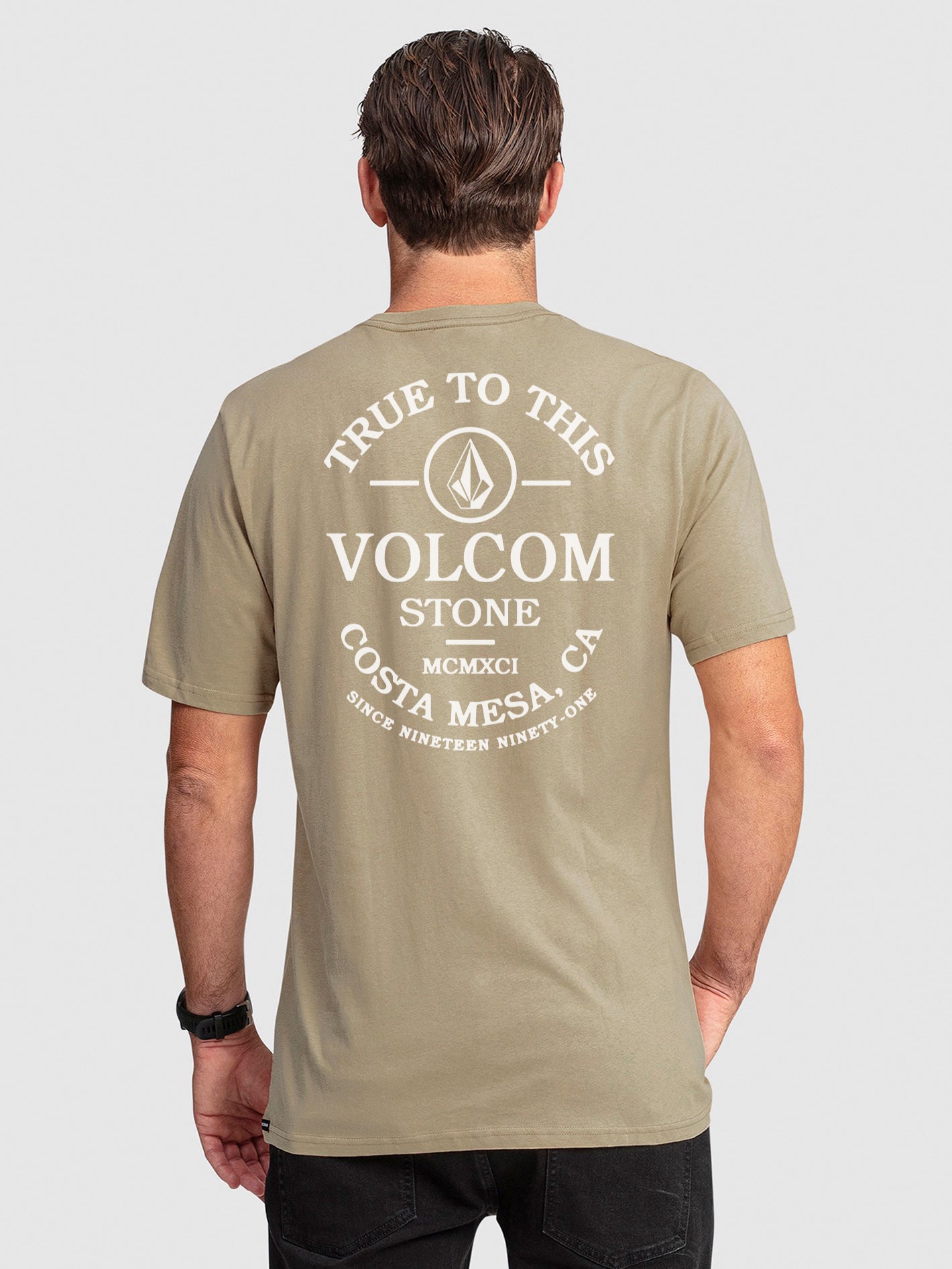 Mens Aus Anchored Stone T-Shirt