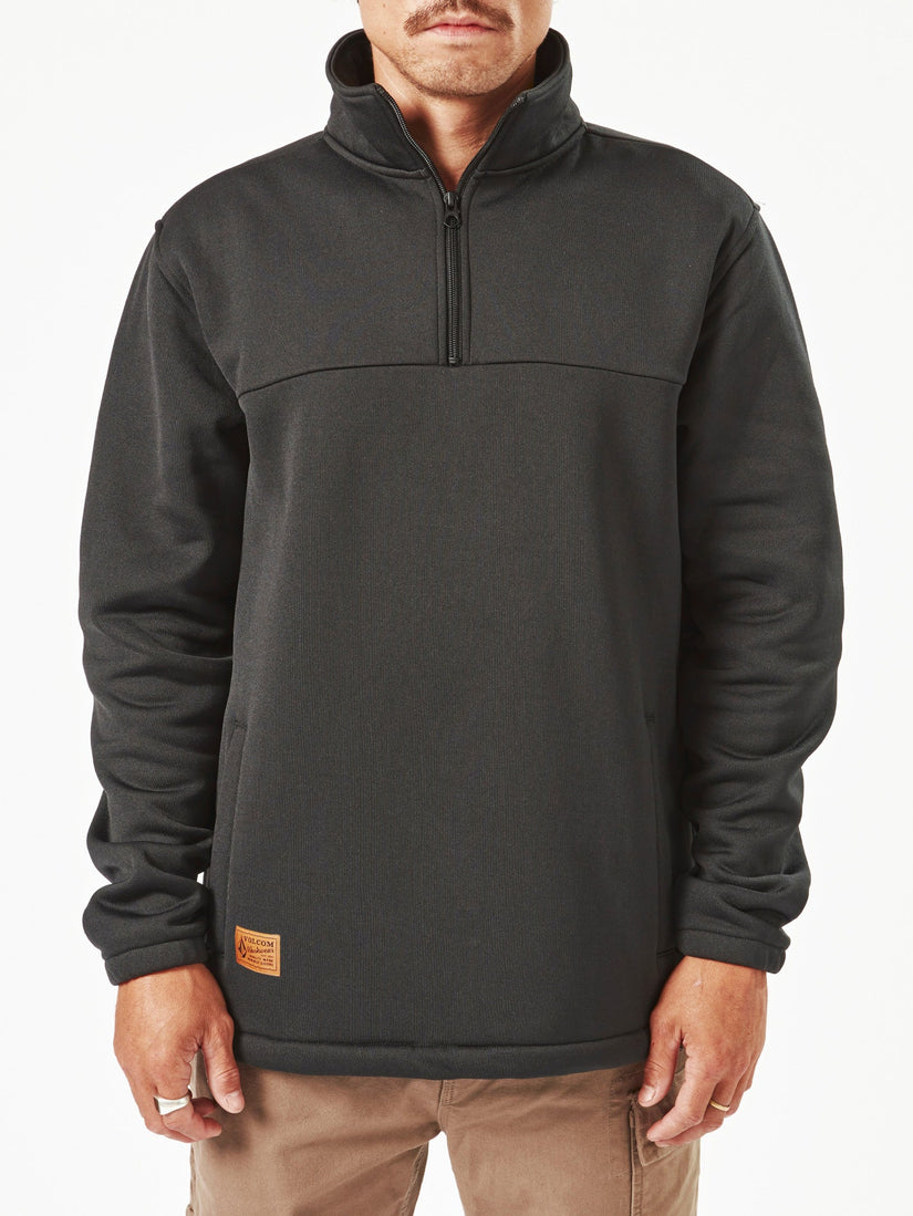 Mens Workwear Quarter Zip Fleece Jumper