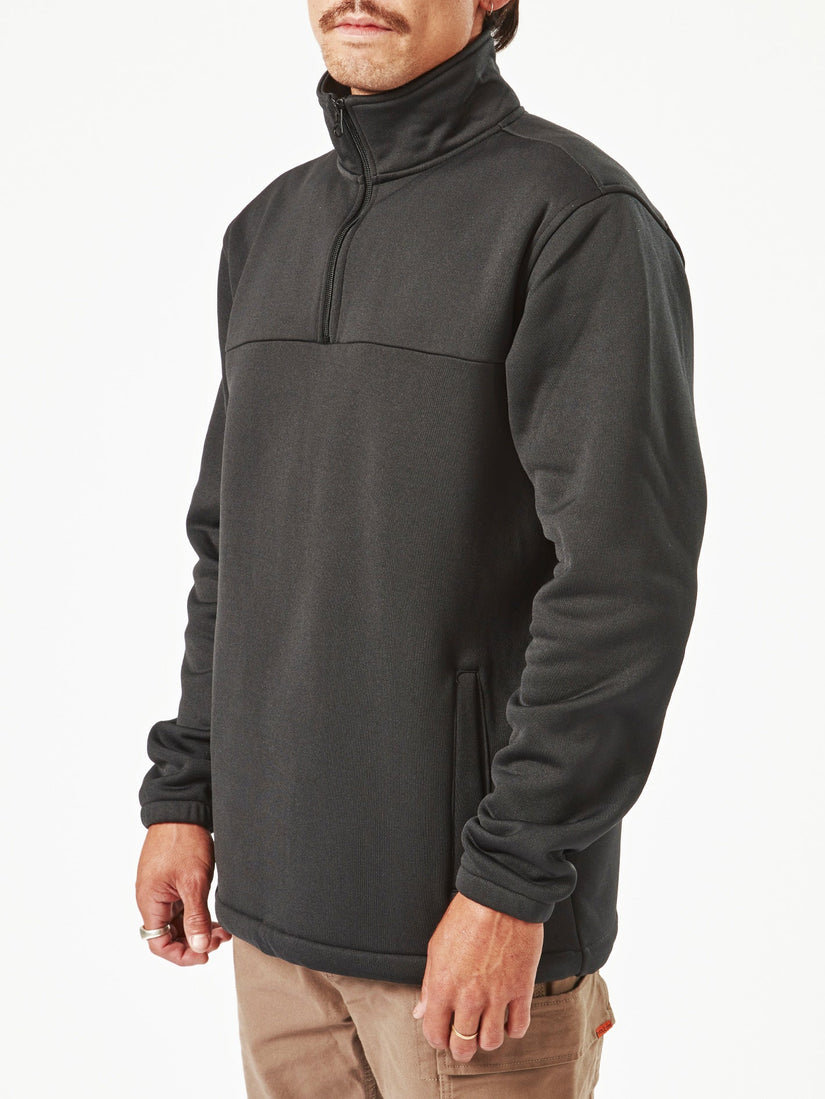 Mens Workwear Quarter Zip Fleece Jumper
