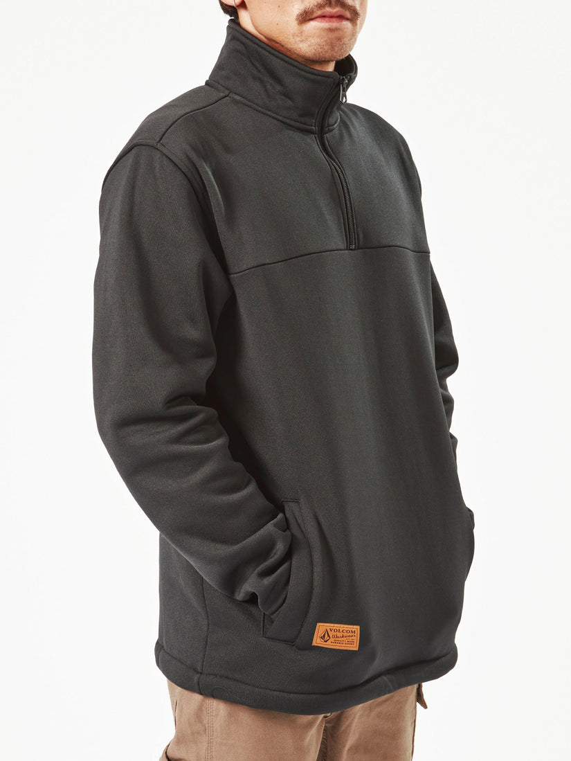 Mens Workwear Quarter Zip Fleece Jumper