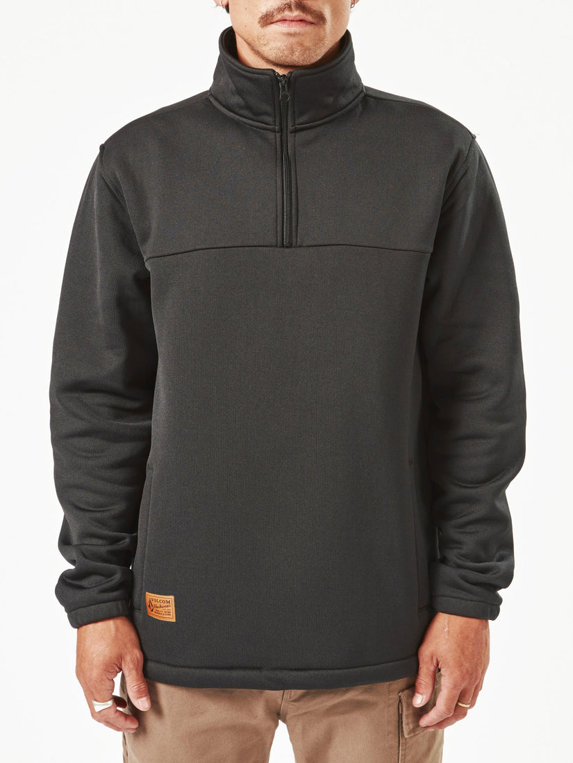 Mens Workwear Quarter Zip Fleece Jumper