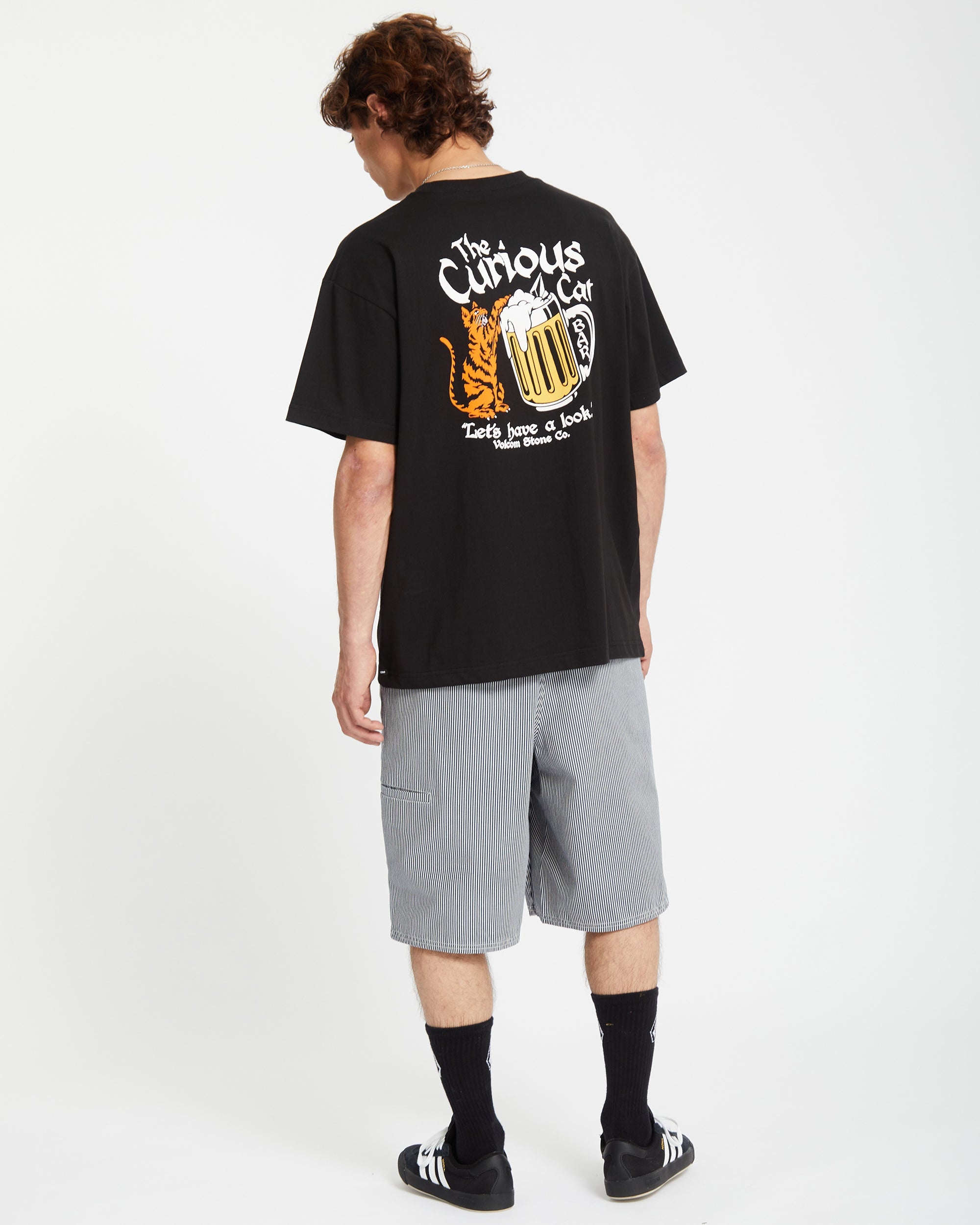 Mens Curious Cat T-Shirt