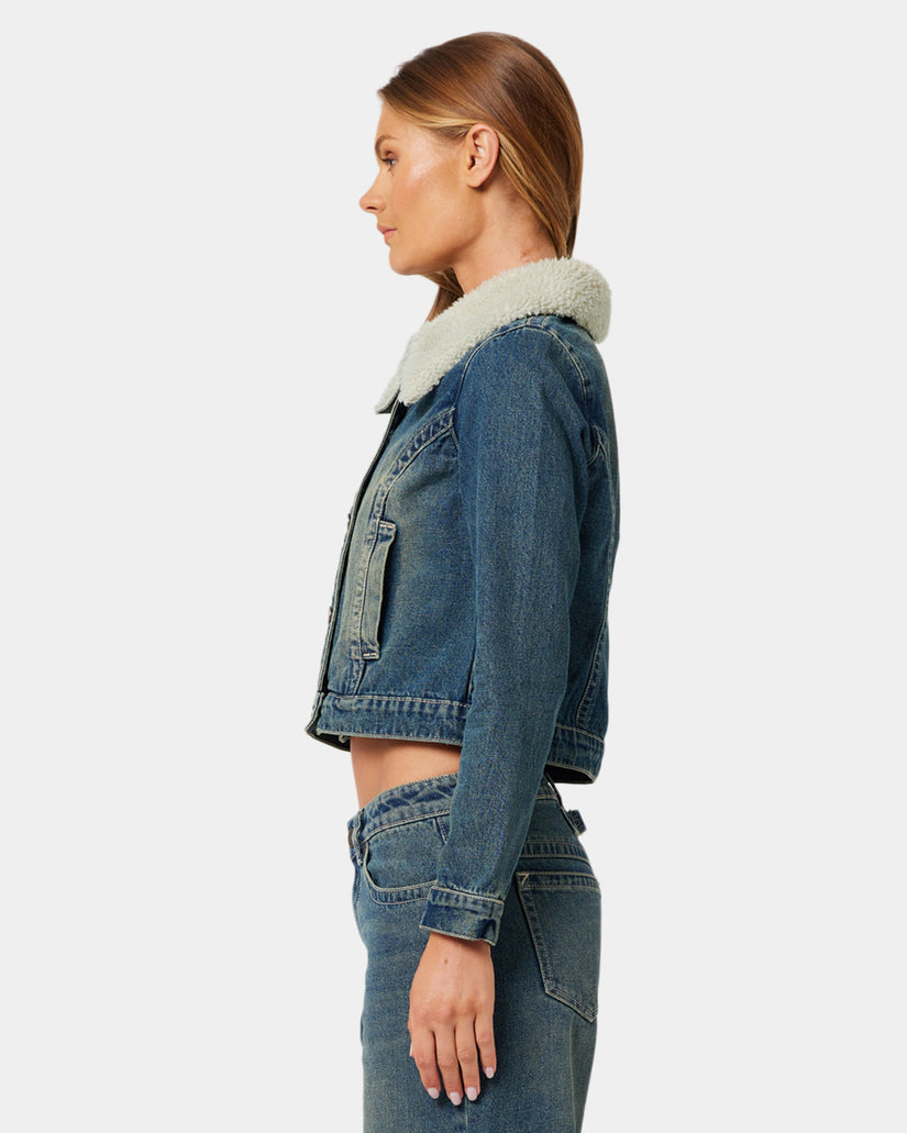 Womens A Brand x Rip Curl Sherpa Jacket Zola