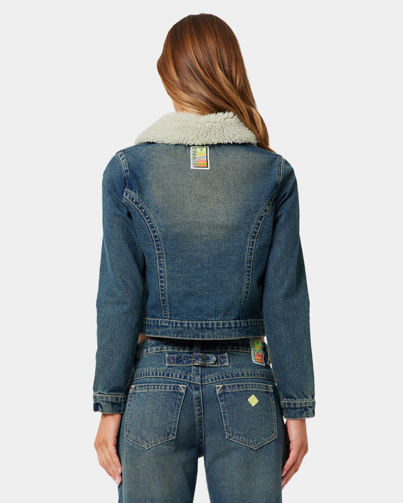 Womens A Brand x Rip Curl Sherpa Jacket Zola