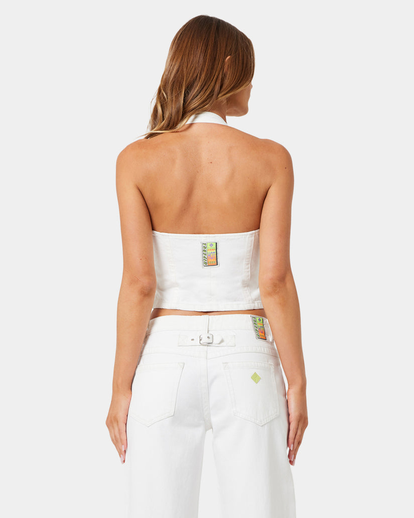 Womens A Brand x Rip Curl White Wash Tank Top