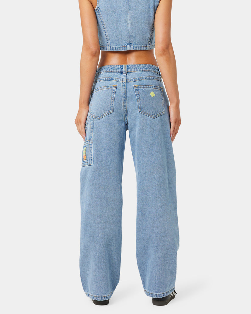 Womens A Brand x Rip Curl 95 Baggy Ariane Denim Jeans