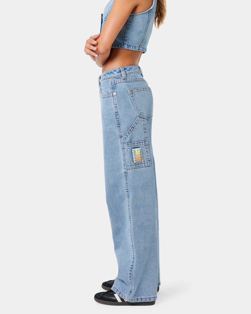 Womens A Brand x Rip Curl 95 Baggy Ariane Denim Jeans