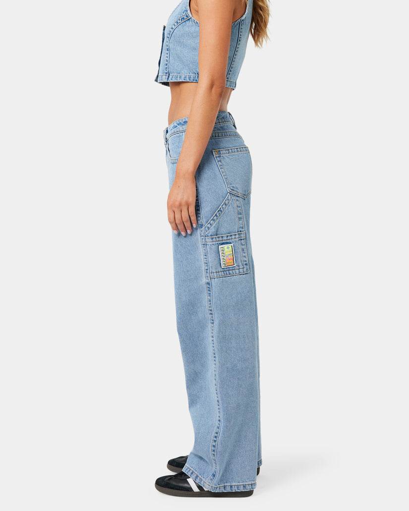 Womens A Brand x Rip Curl 95 Baggy Ariane Denim Jeans