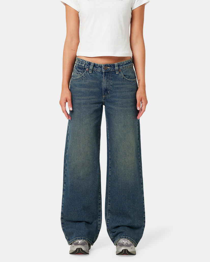 Womens A Brand x Rip Curl 99 Baggy Zola Jeans