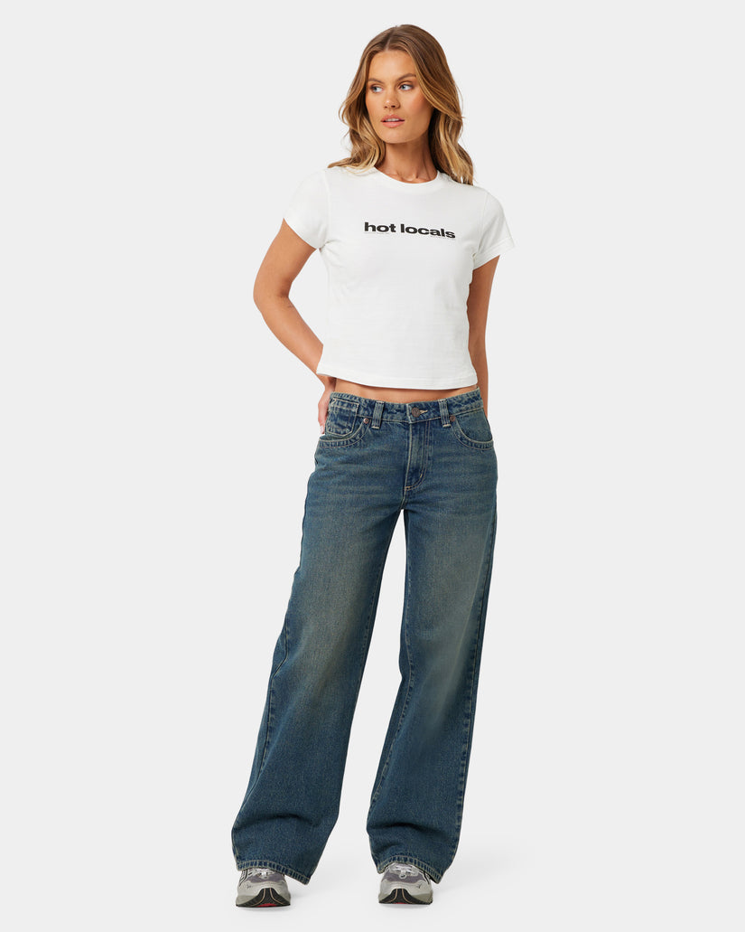Womens A Brand x Rip Curl 99 Baggy Zola Jeans