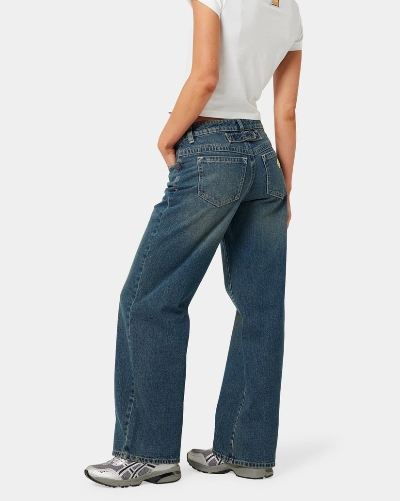 Womens A Brand x Rip Curl 99 Baggy Zola Jeans