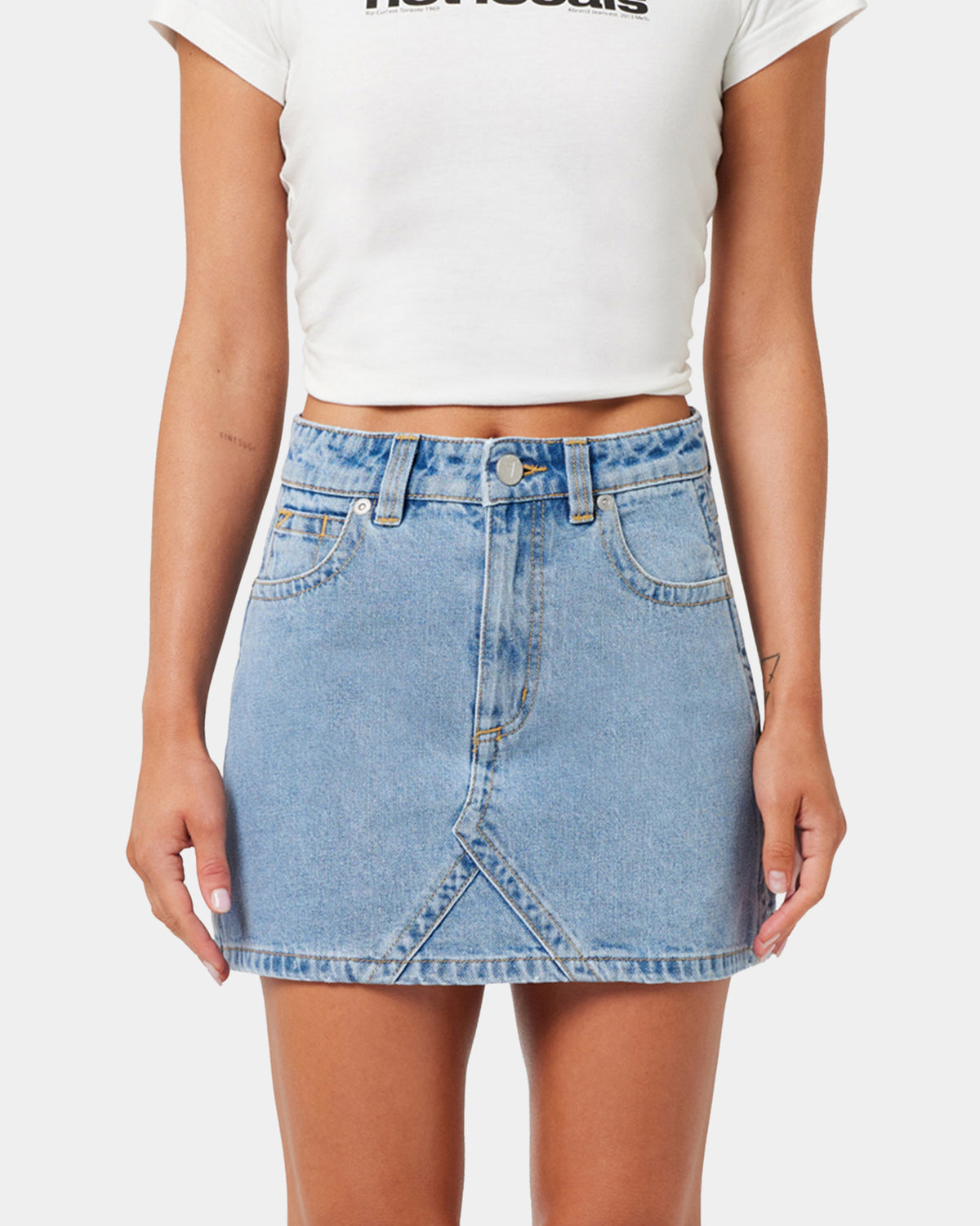 Womens A Brand x Rip Curl Aline Denim Skirt