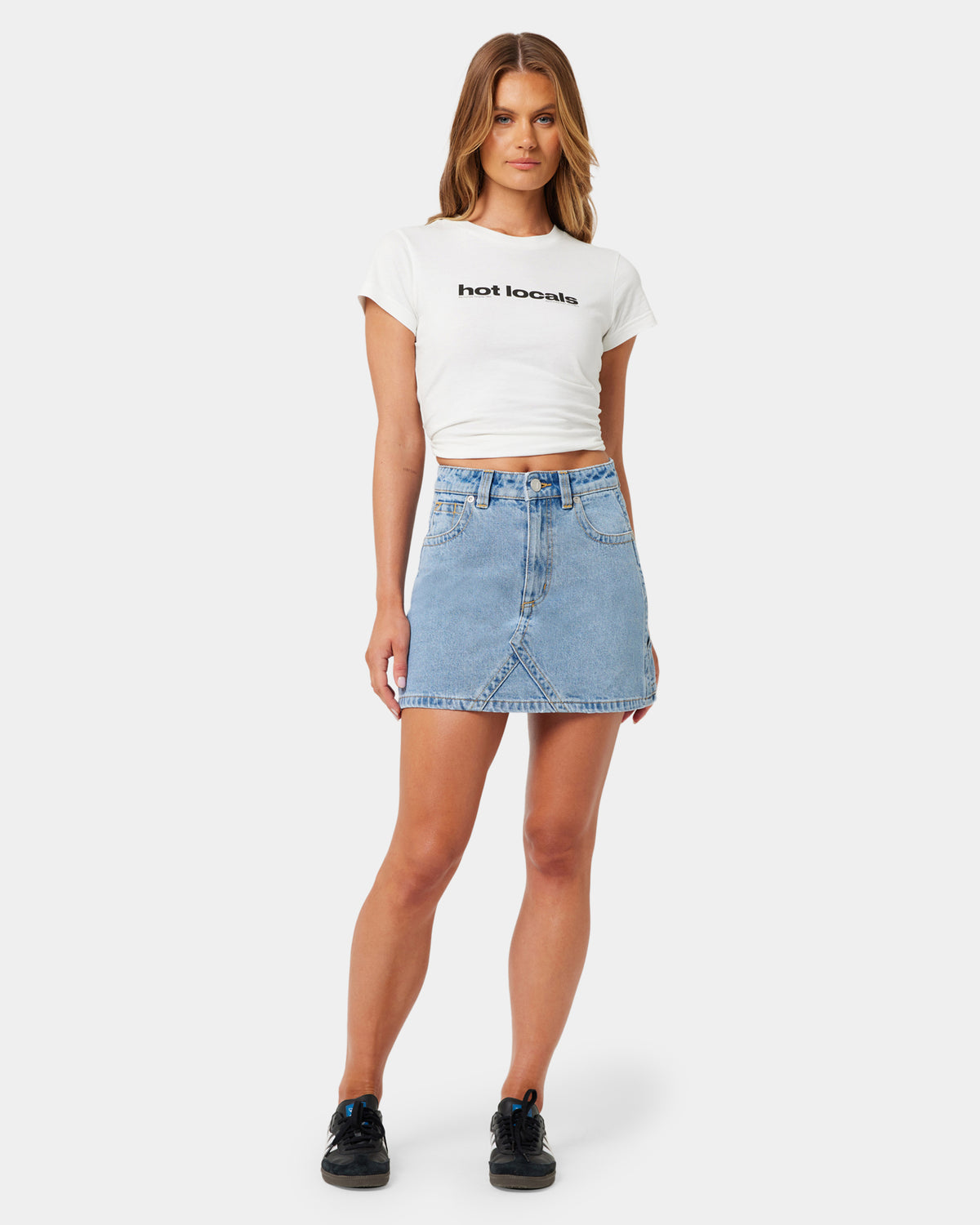 Womens A Brand x Rip Curl Aline Denim Skirt