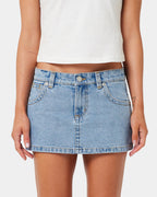 Womens A Brand x Rip Curl 99 Denim Skirt