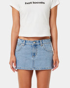 Womens A Brand x Rip Curl 99 Denim Skirt